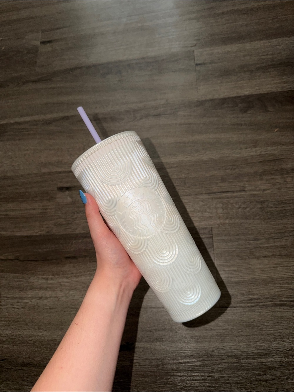 Starbucks Pearl Tumbler with Pastel Straw